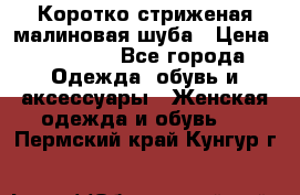 Коротко стриженая малиновая шуба › Цена ­ 10 000 - Все города Одежда, обувь и аксессуары » Женская одежда и обувь   . Пермский край,Кунгур г.